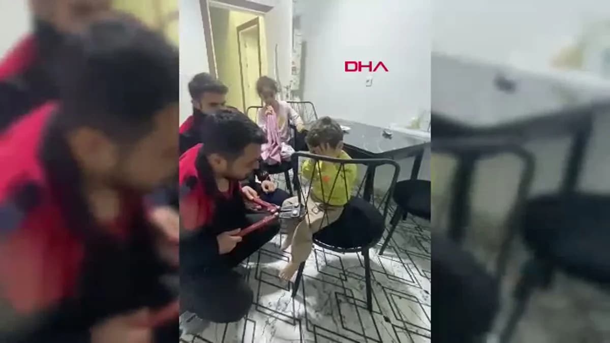 Osmaniye’de İtfaiyeci Baba Oğlunu Kurtardı
