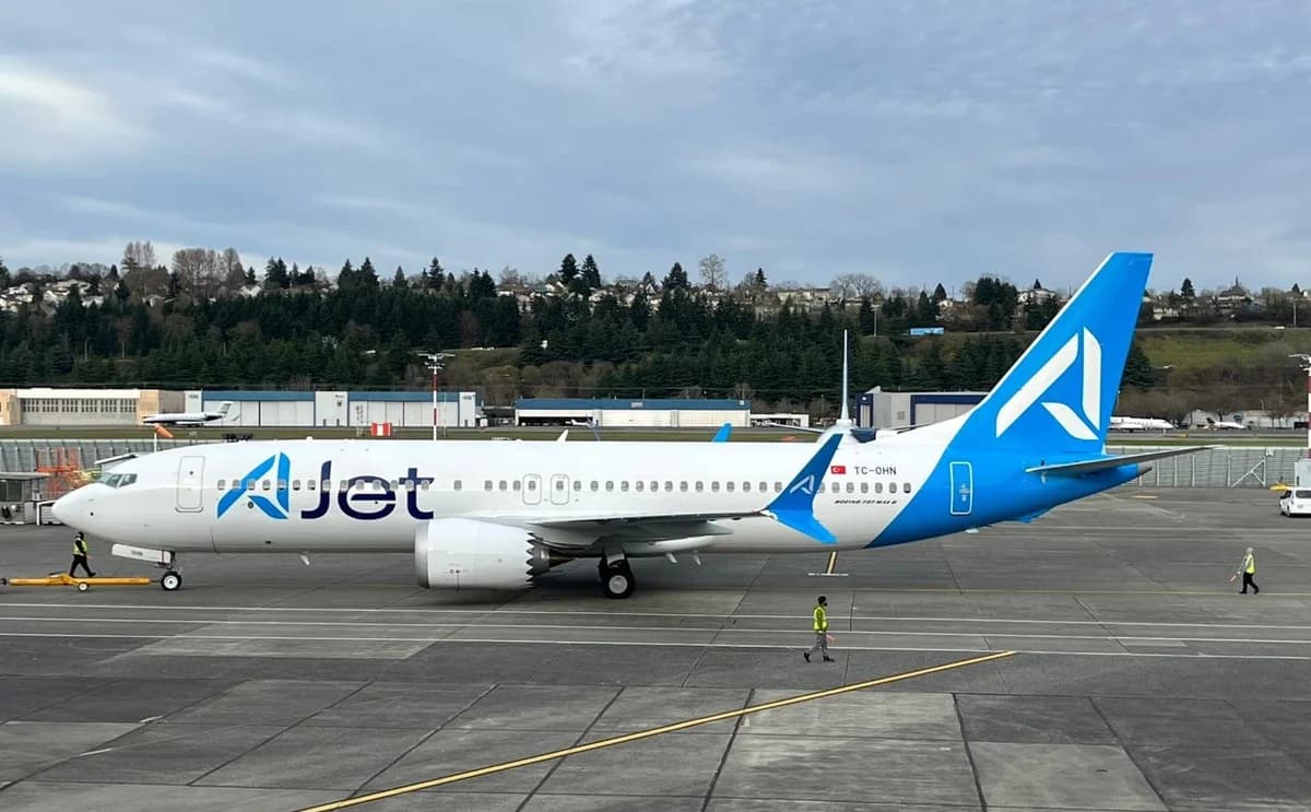 AJet, Yeni Boeing 737-8 MAX Uçağını Filosuna Katıyor