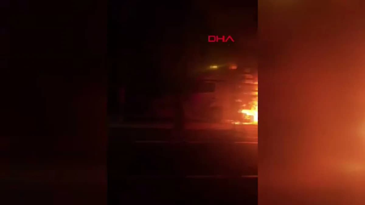 Erzurum’da Pamuk Yüklü TIR K ylarkatıldı