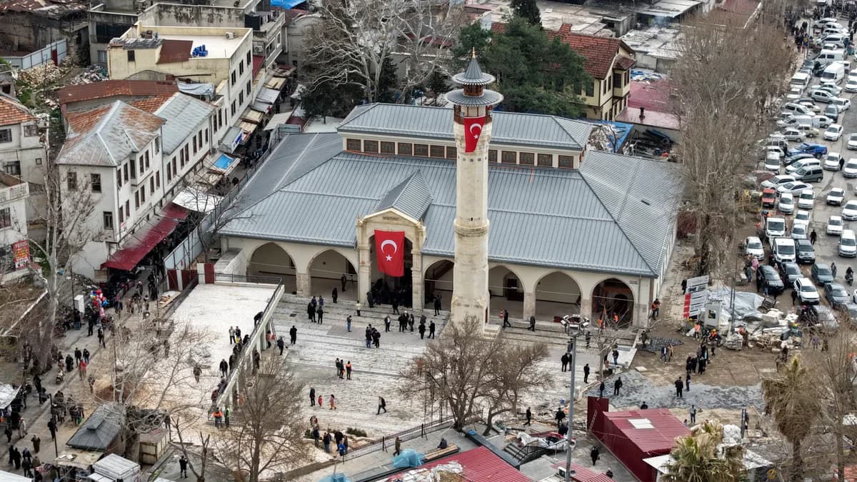 Kahramanmaraş Ulu Camii 1135 Gün Sonra Yeniden İbete Açıldı