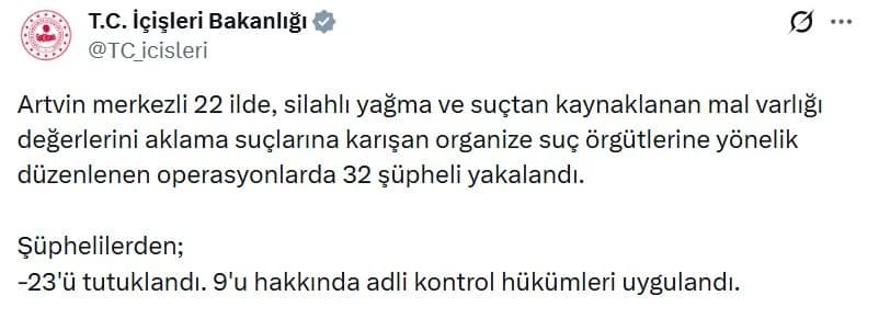 22 İlde Nefes Kesen Operasyon: Suç Örgütüne Darbe Vuruldu, 23 Kişi Tutuklandı