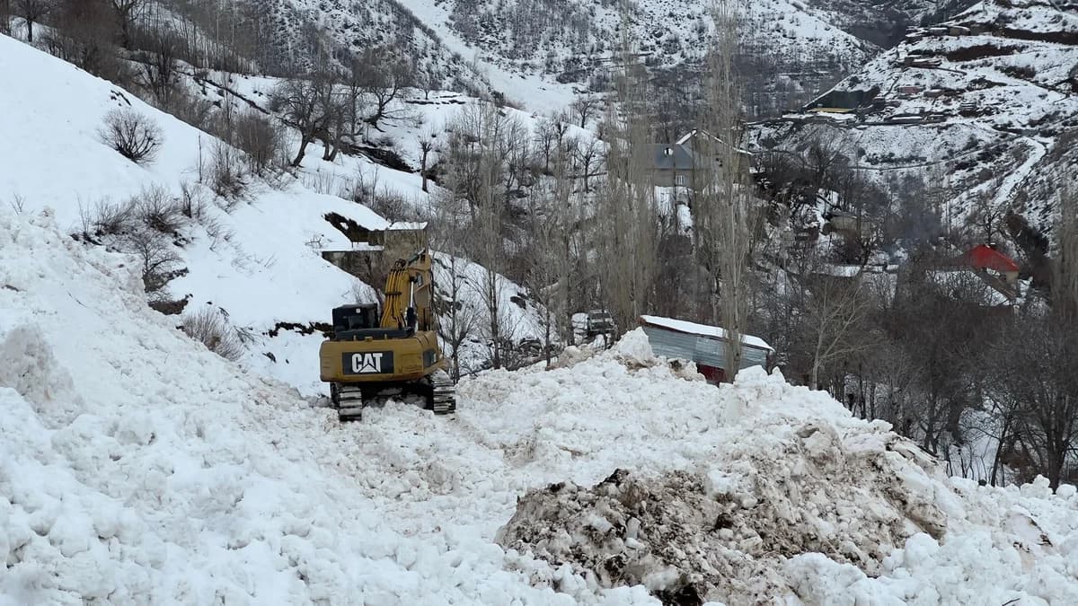 Yüksekova’da Çığ Alarmı: Yeşiltaş Köyü’nde Korku Dolu Anlar