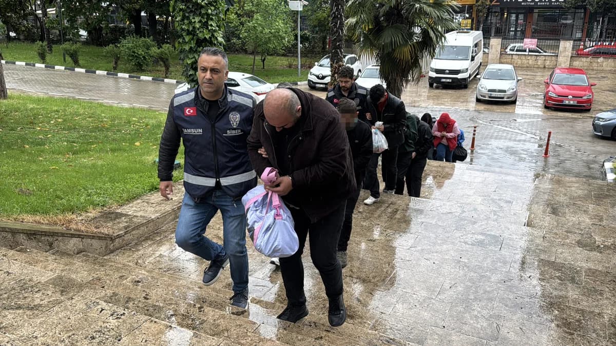 Samsun merkezli dolandırıcılık çetesine darbe: 7 şüpheli adliyede!