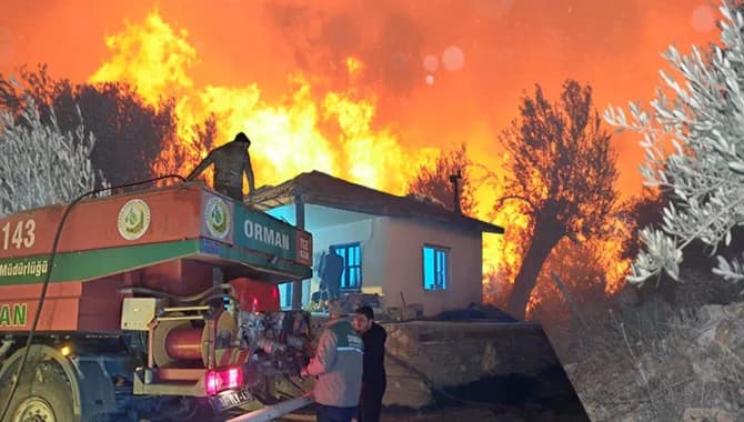 Antalya’da korkutan orman yangını! Facianın eşiğinden dönüldü!