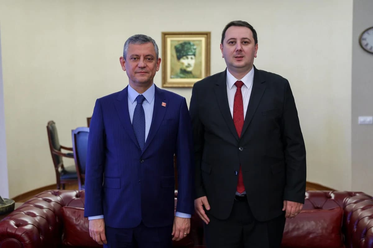 Özgür Özel, Kuzey Makedonya’dan THP Heyetini Ağırladı