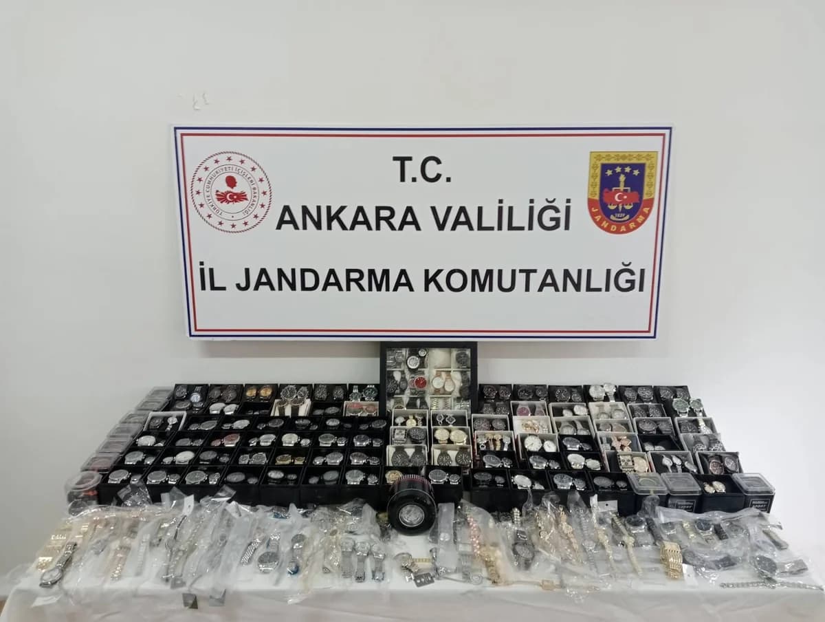 Ankara’da Kaçak Saat Operasyonu: Bir Şüpheli Yakalandı