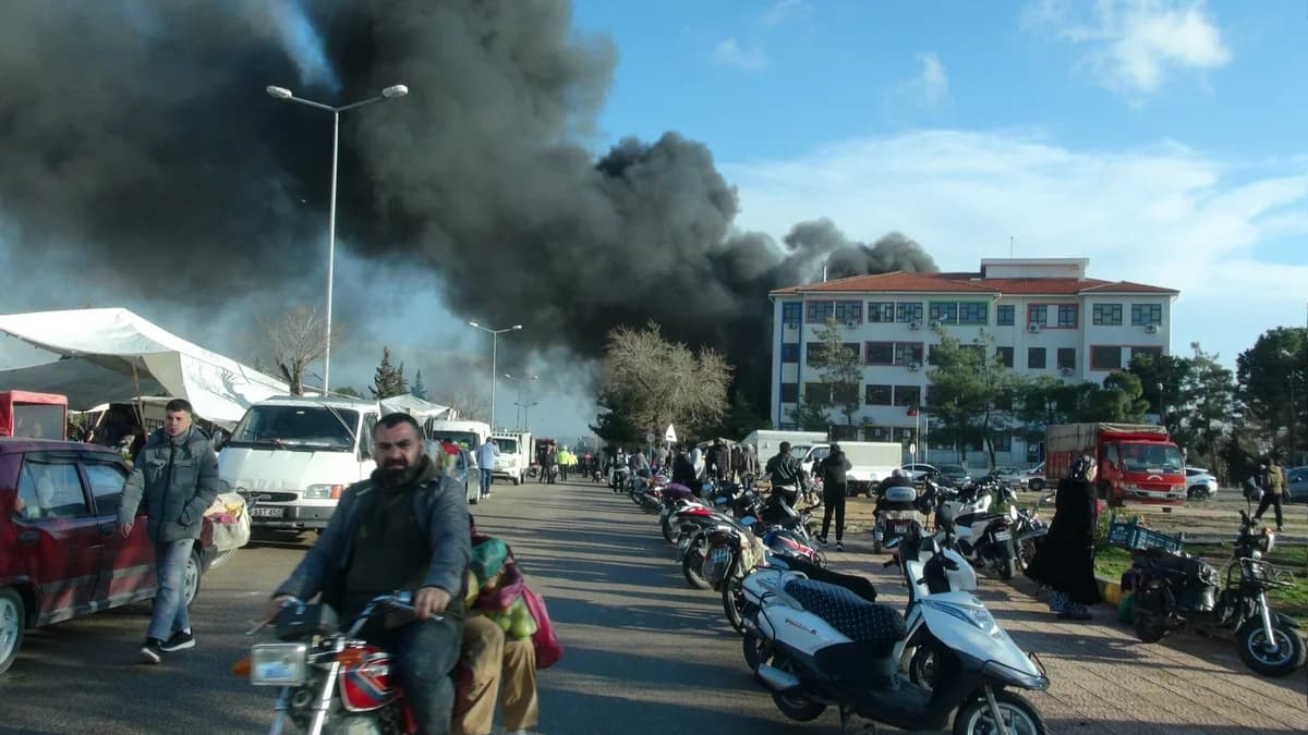 Kilis’te Sivil Toplum Kuruluşuna Ait Prefabrik Yapıda Yangın