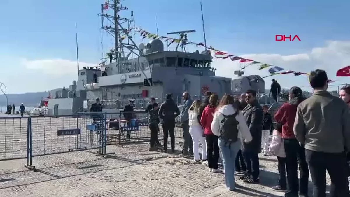 Deniz Kuvvetleri Komutanlığı’na Bağlı Gemi Ziyareti Çanakkale’de Yapıldı