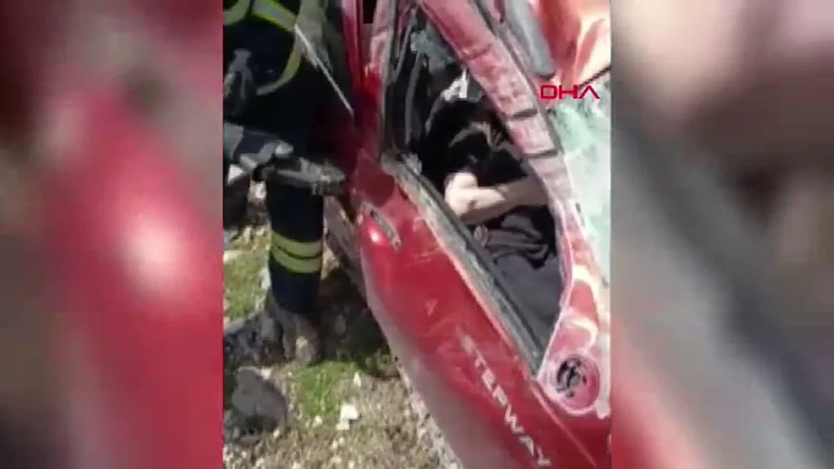 Burdur’da Otomobil Şarampole Devrildi: 2 Yaralı