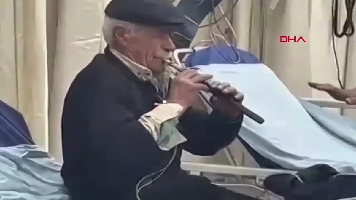 Kars’ta Acil Serviste Zurna Çalarak Acısını Hafifletti