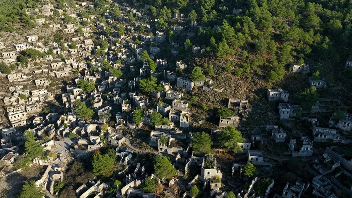 Muğla’nın Hayalet Köyü: Kayaköy Dronla Görüntülendi