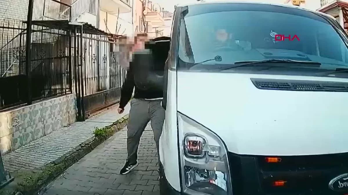 Aydın’da Trafik Tartışması: Sürücünün Kamyonete Yaptığı Saldırı Güvenlik Kamerasında