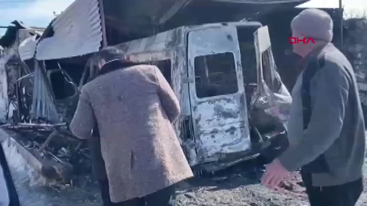 Kars’ta Minibüs Yangını Sonrası Hayırseverlerden Destek