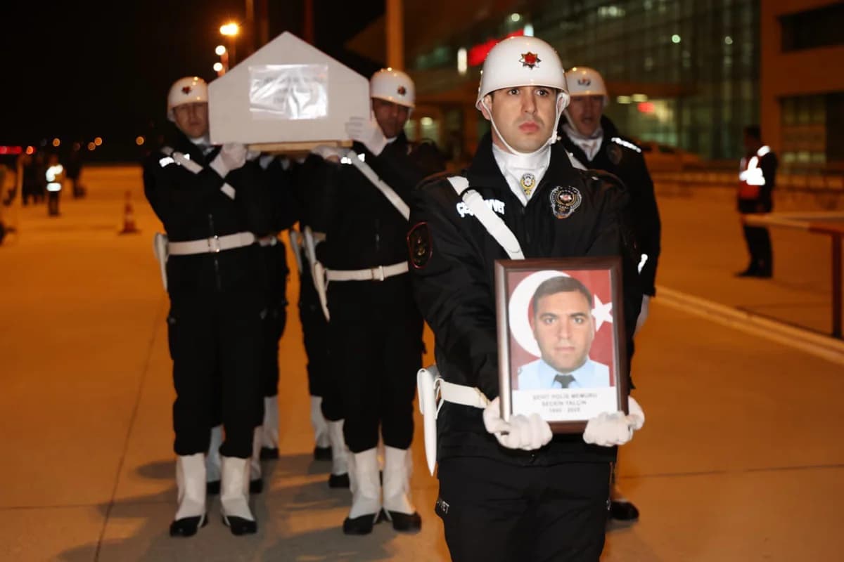 Şehit Polis Seçkin Yalçın’ın Cenazesi Elazığ’a Uğurlandı