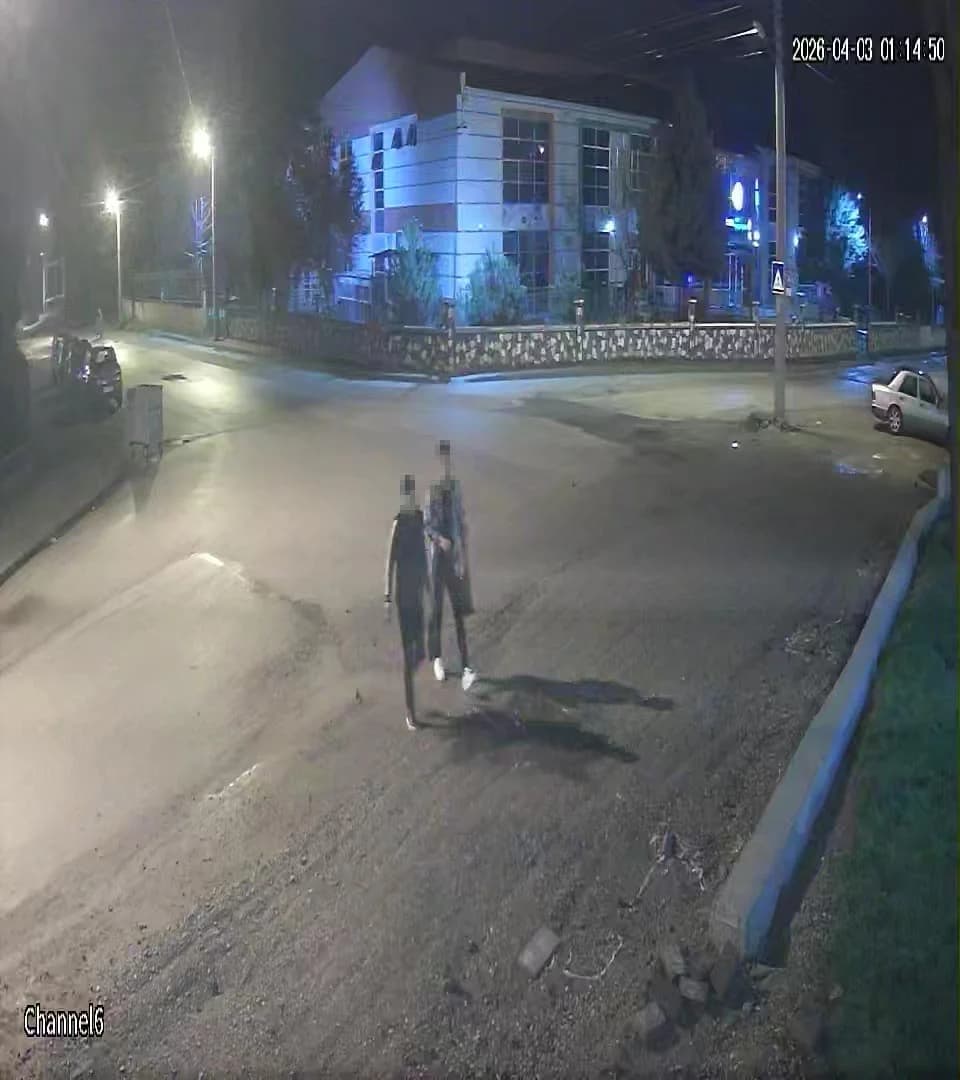 Düzce’de Çocuk Parkında Kaydırağı Ateşe Veren Şahıslar Kamerada