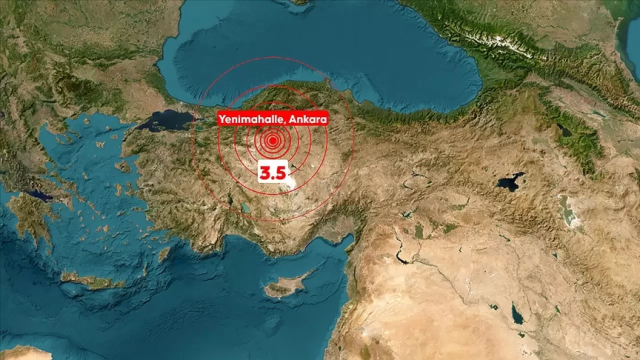 Ankara'da korkutan deprem! Yenimahalle'de 3,5 büyüklüğünde sarsıntı