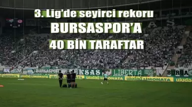 3. Lig ekibi Bursaspor'dan seyirci rekoru