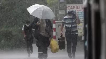 Meteoroloji'den bazı illere gök gürültülü sağanak uyarısı