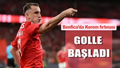 Kerem Aktürkoğlu Benfica kariyerine golle başladı